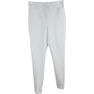Tailored by Susan Graver Smart Ponte Slim Leg Trouser Pale Stone X-Small NWOT